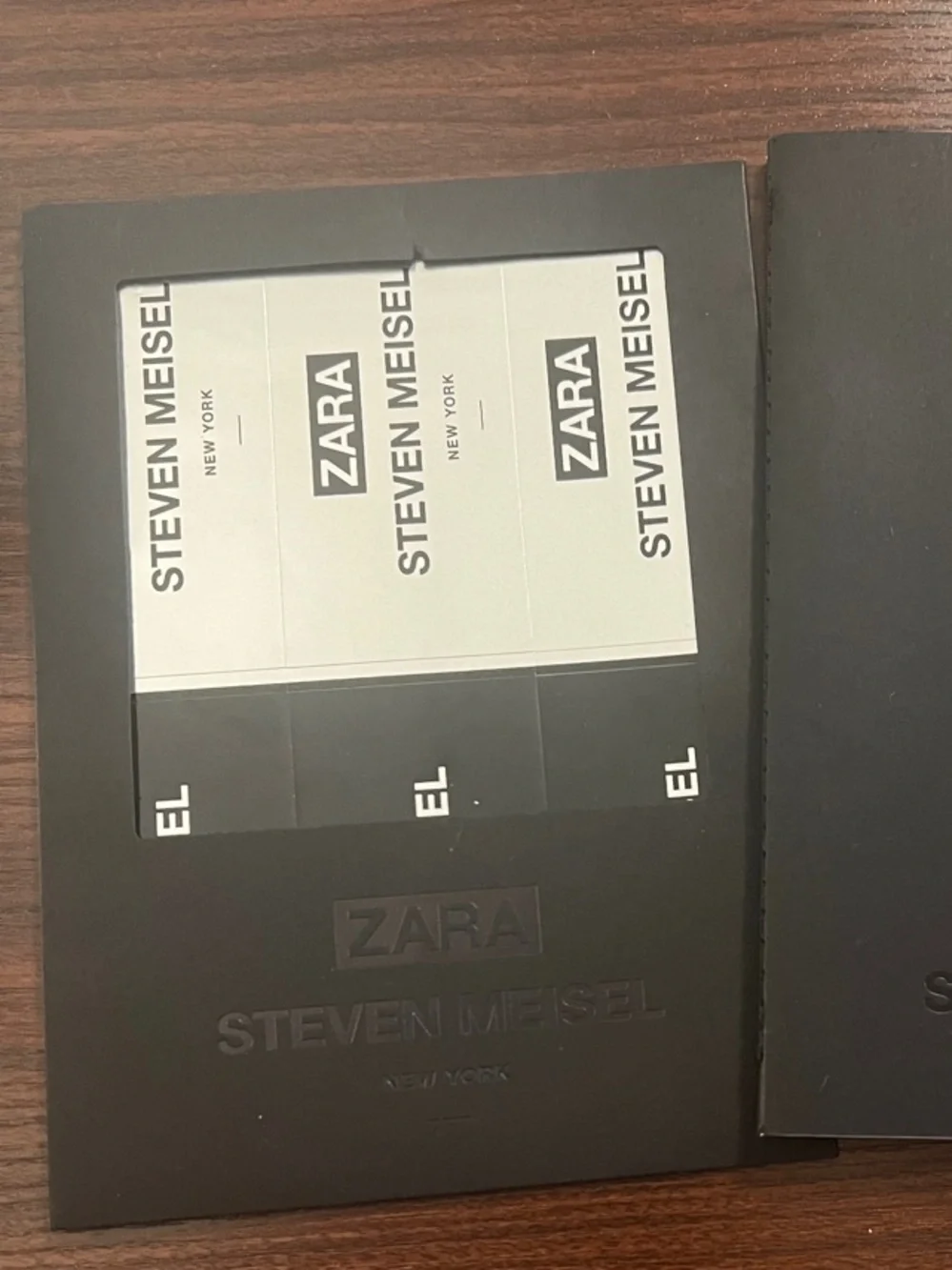 Zara x Steven Meisel -A5 Notebook Sticker Set - Black/Silver NWT